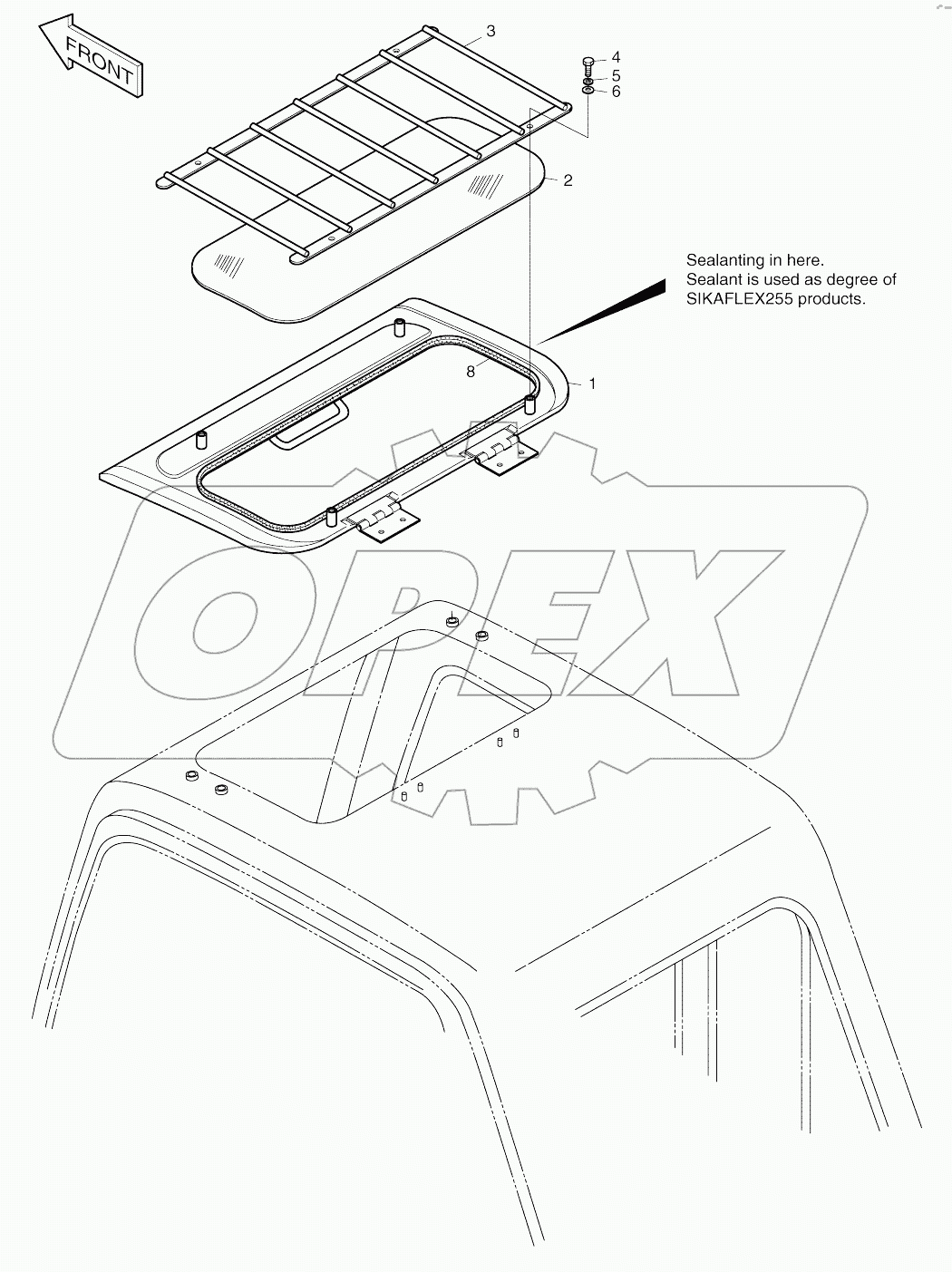  SUN ROOF ASSY (1410- )