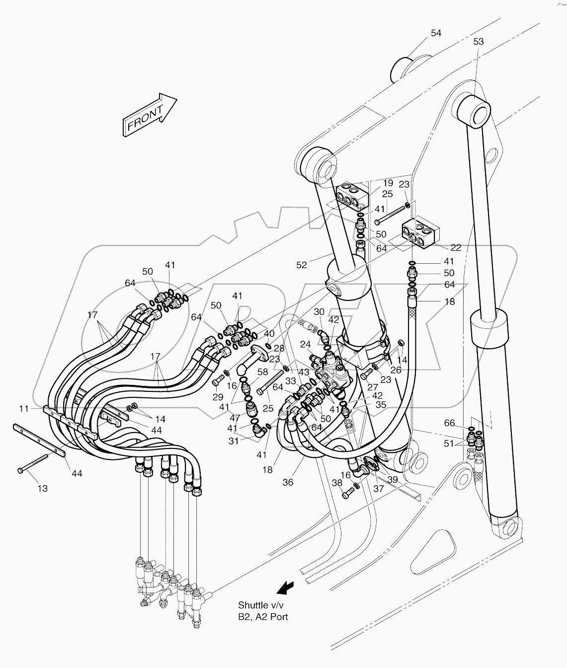  FRONT PIPING (1)-ARTI. BOOM
