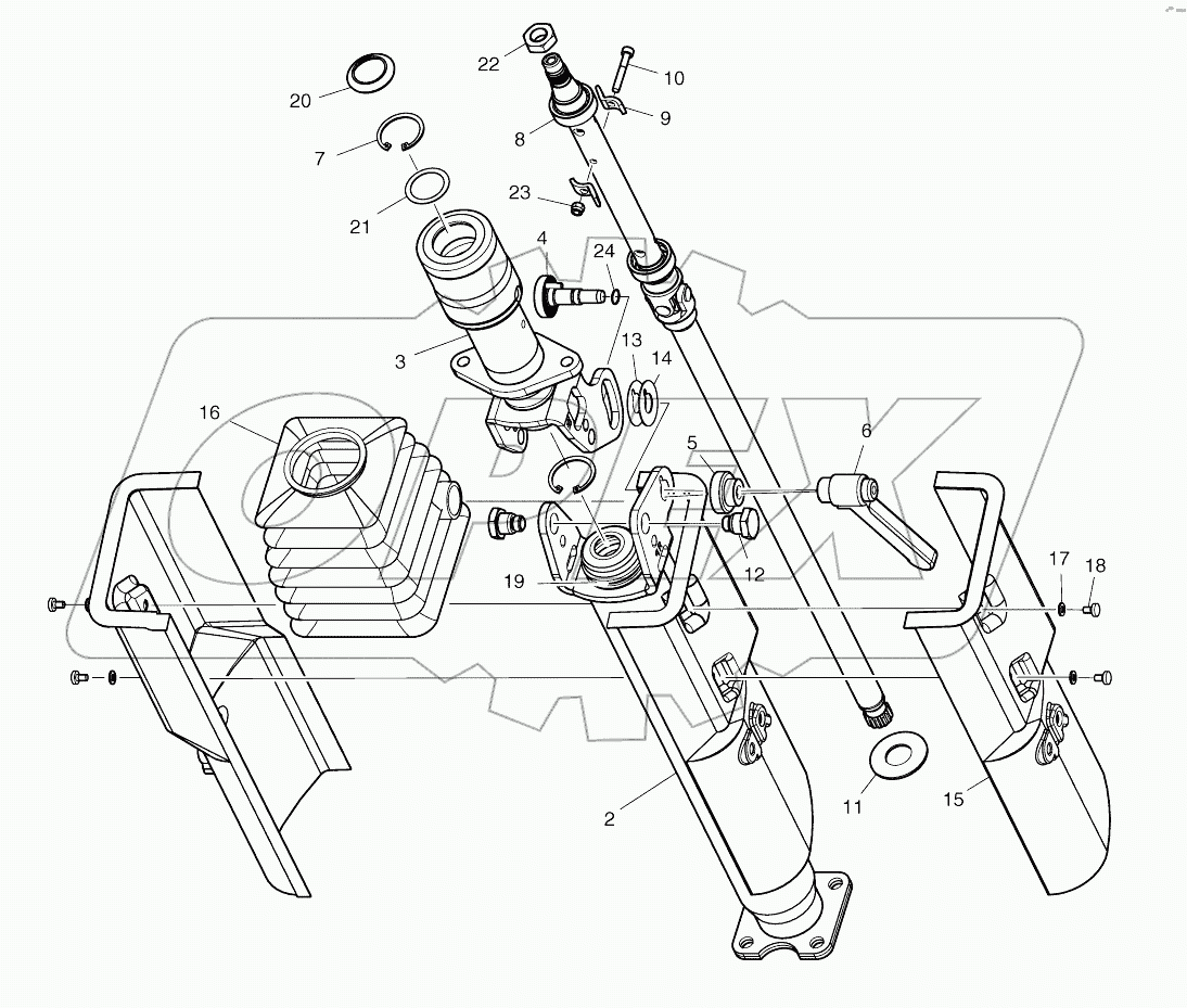  STEERING CLOUMN ASSY (1305-)