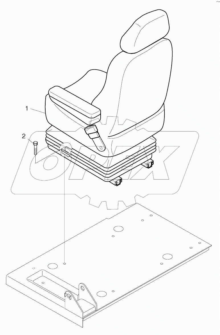  SEAT MOUNTING-EXCEPT EUROPE