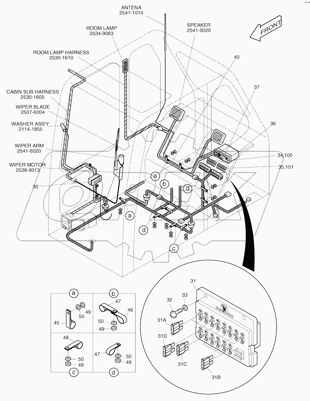  ELECTRIC PARTS (3)-CABIN