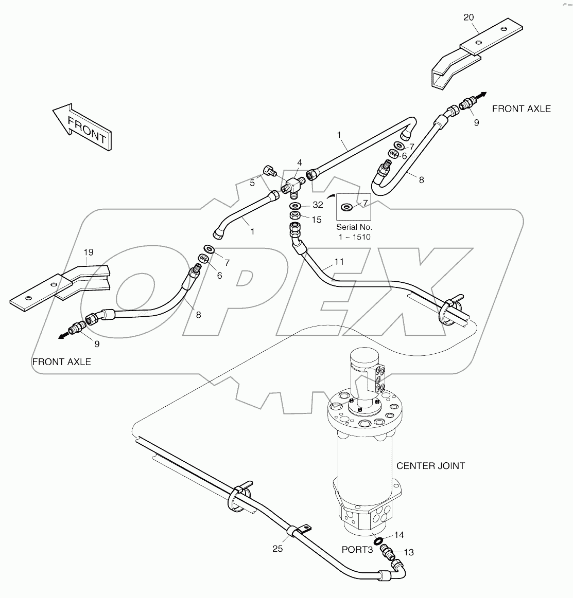  BRAKE PIPING (1)-FRONT