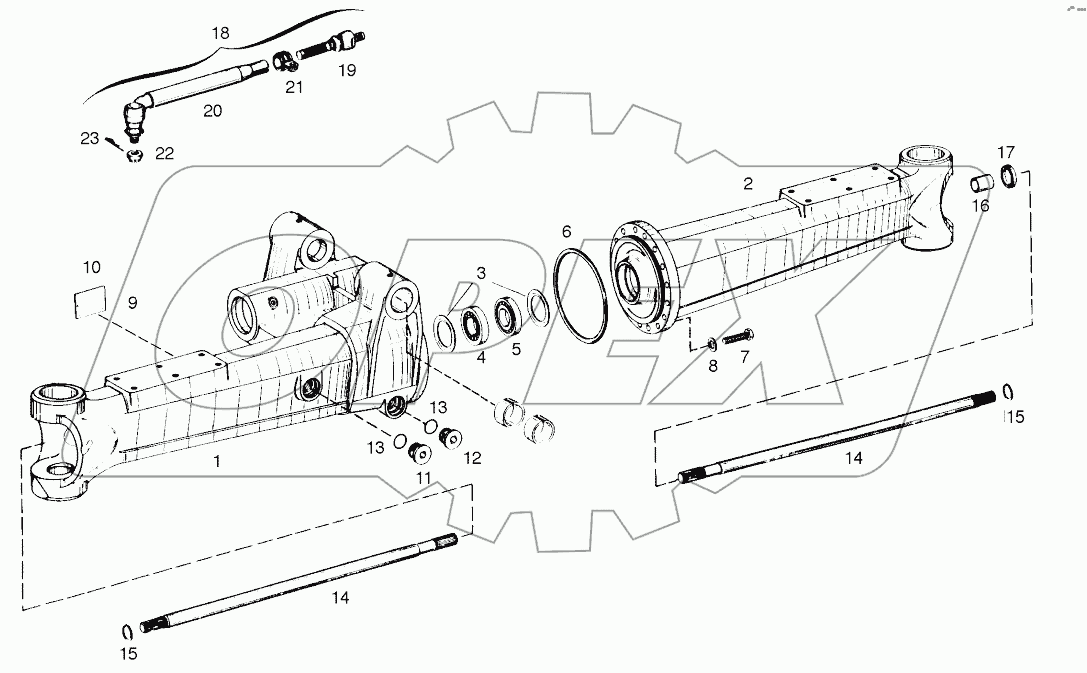  BODY-FRONT AXLE