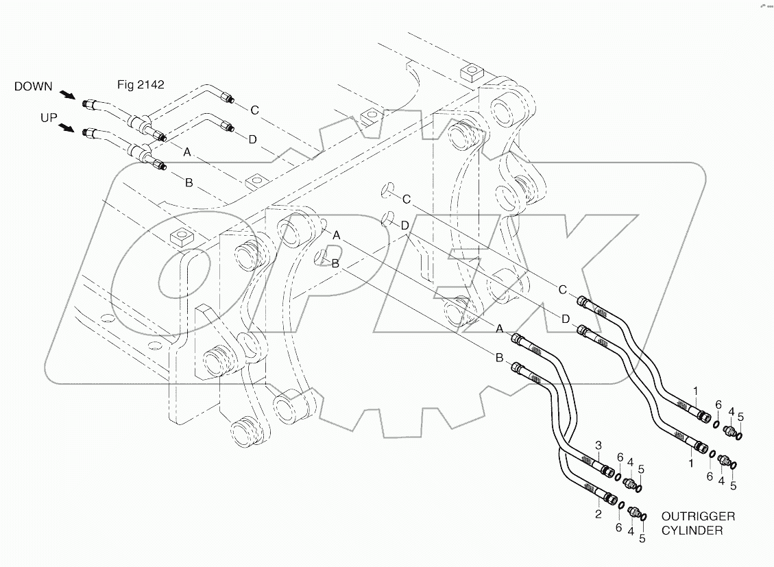  REAR OUTRIGGER PIPING