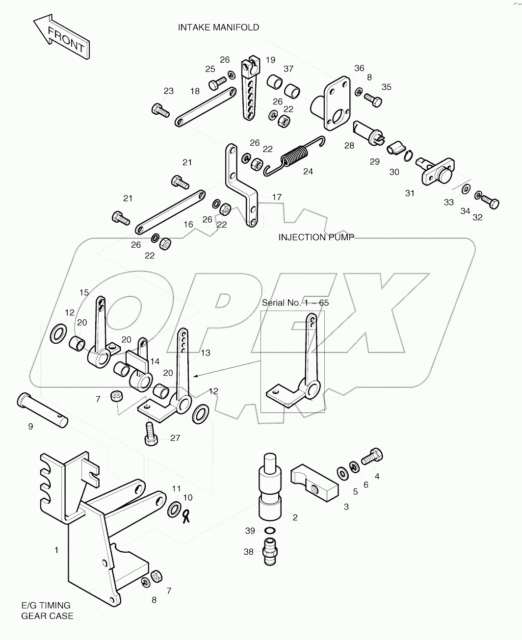  LEVER ASSY-ENGINE SUB
