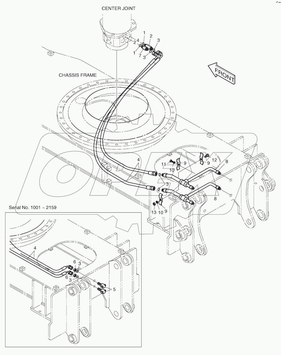  REAR DOZER ONLY PIPING