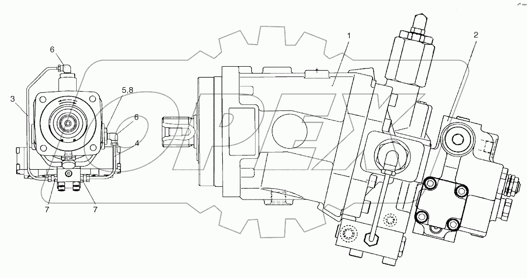  TRAVEL MOTOR (1001 - 3750)