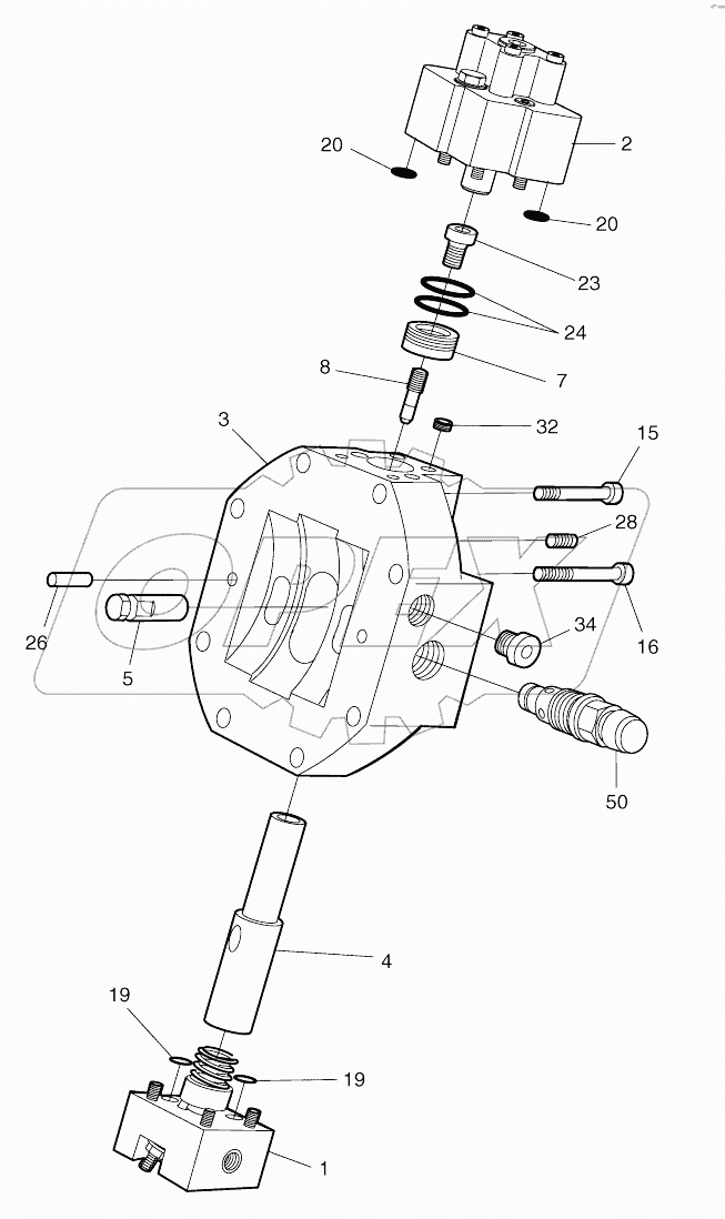  TRAVEL MOTOR - CONTROL (3751 -)