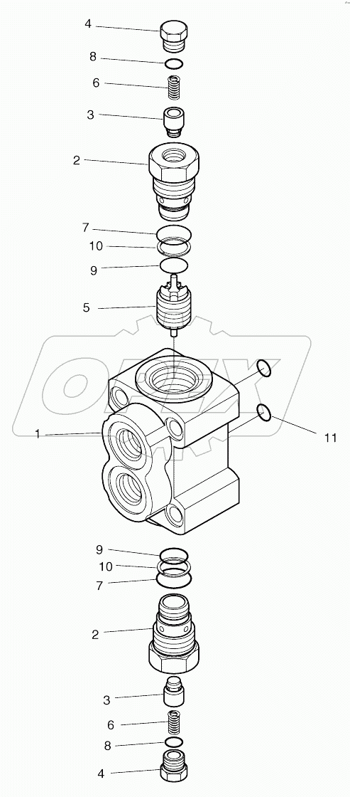  PILOT CHECK VALVE - OUTRIGGER CYL.