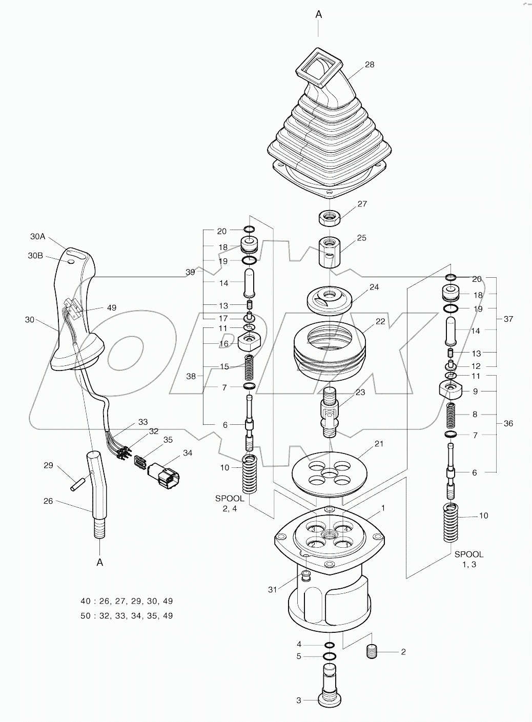  REMOTE CONTROL VALVE - 3 SWITCH