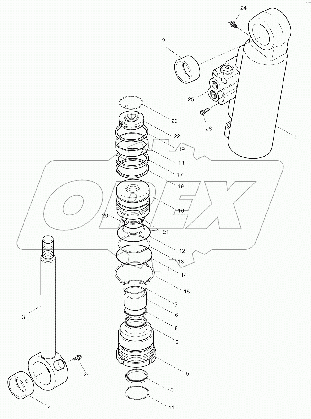  DOZER CYLINDER (L.H.)