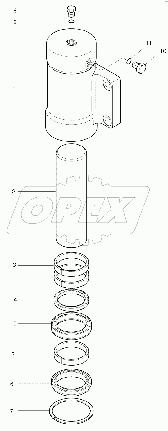  CHOCKING CYLINDER (1001 - 1959)