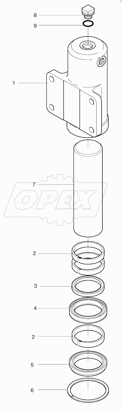  CHOCKING CYLINDER - R.H (1960 -)