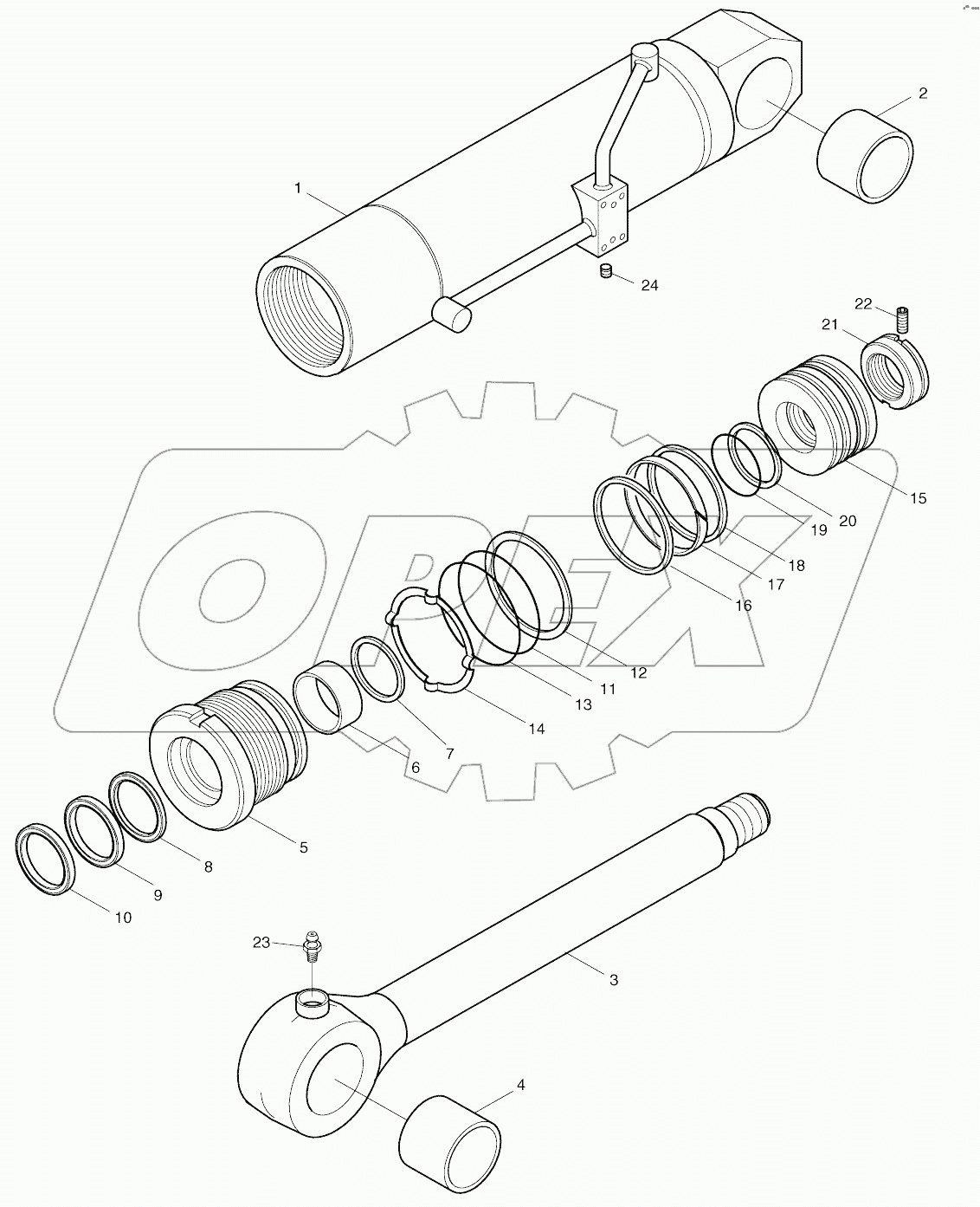  OUTRIGGER CYLINDER - FRONT