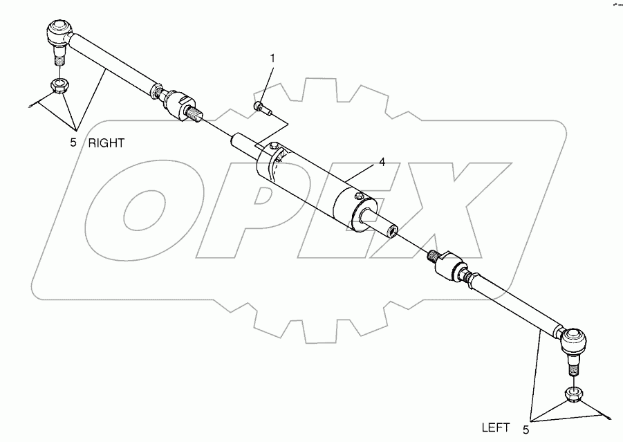  STEERING CYLINDER - FRONT AXLE