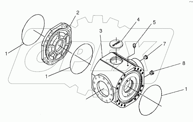  DIFFERENTIAL HOUSING - REAR AXLE