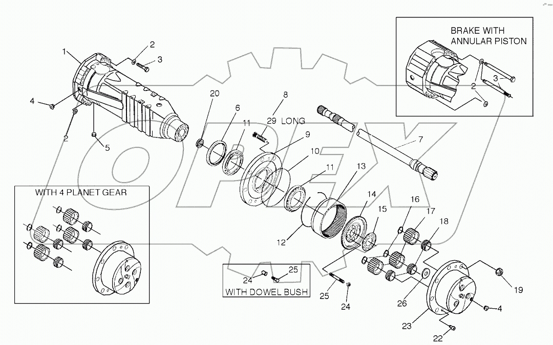  PLANET GEAR - REAR AXLE