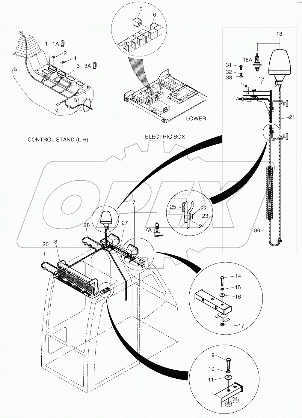  6 - LAMP AND BEACON (TELESCOPIC)
