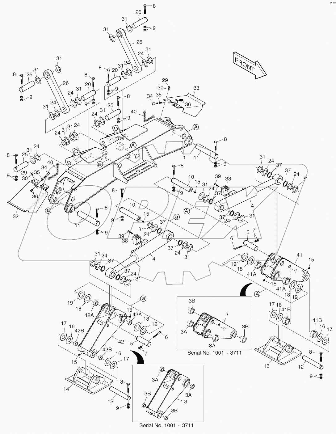  OUTRIGGER ASSY - FRONT