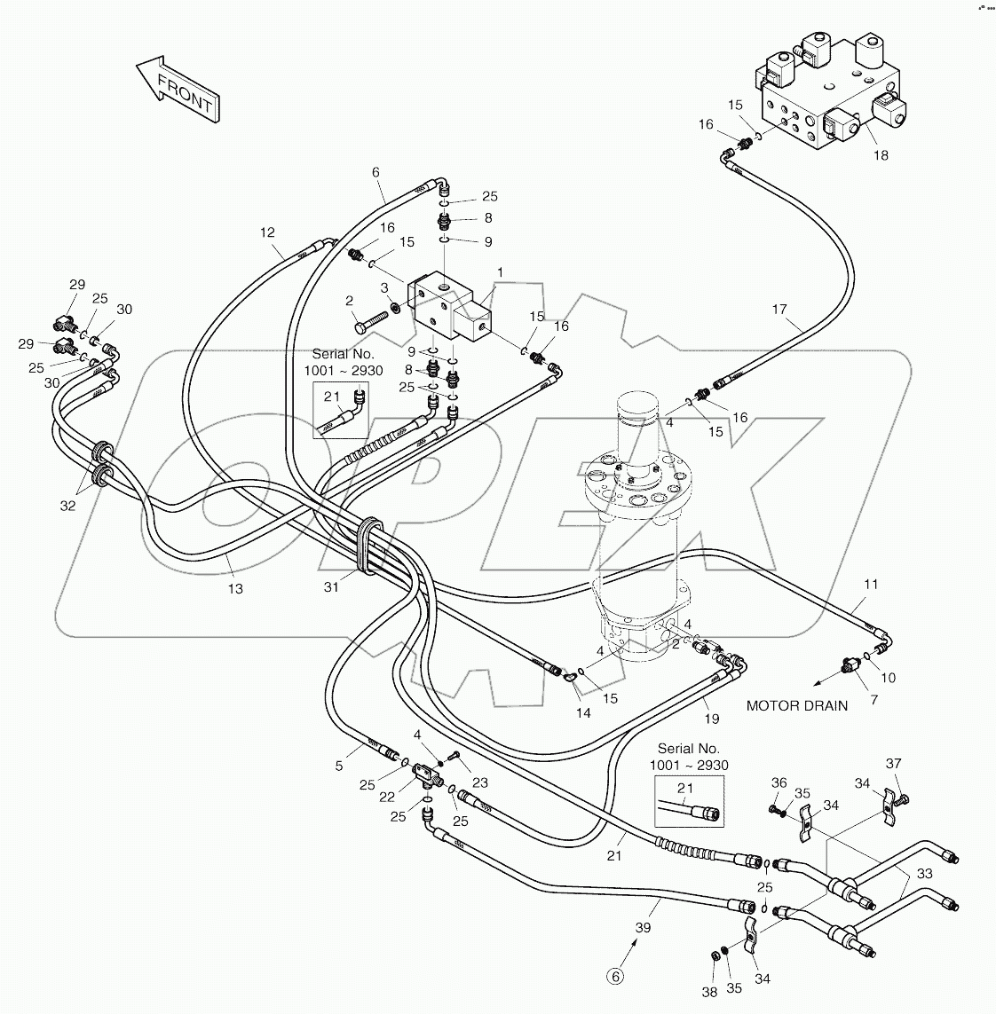  DOZER AND OUTRIGGER PIPING