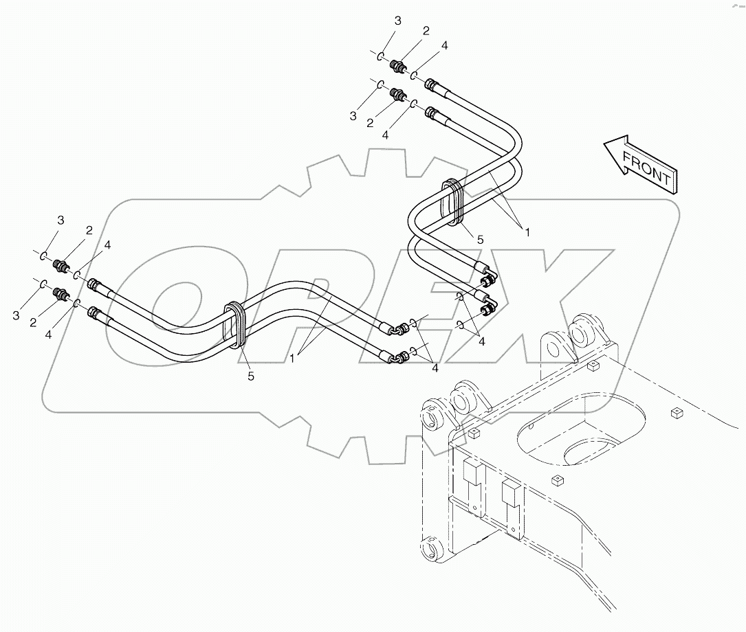  FRONT OUTRIGGER PIPING