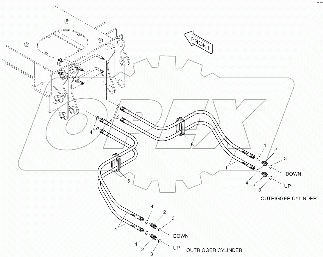  REAR OUTRIGGER PIPING