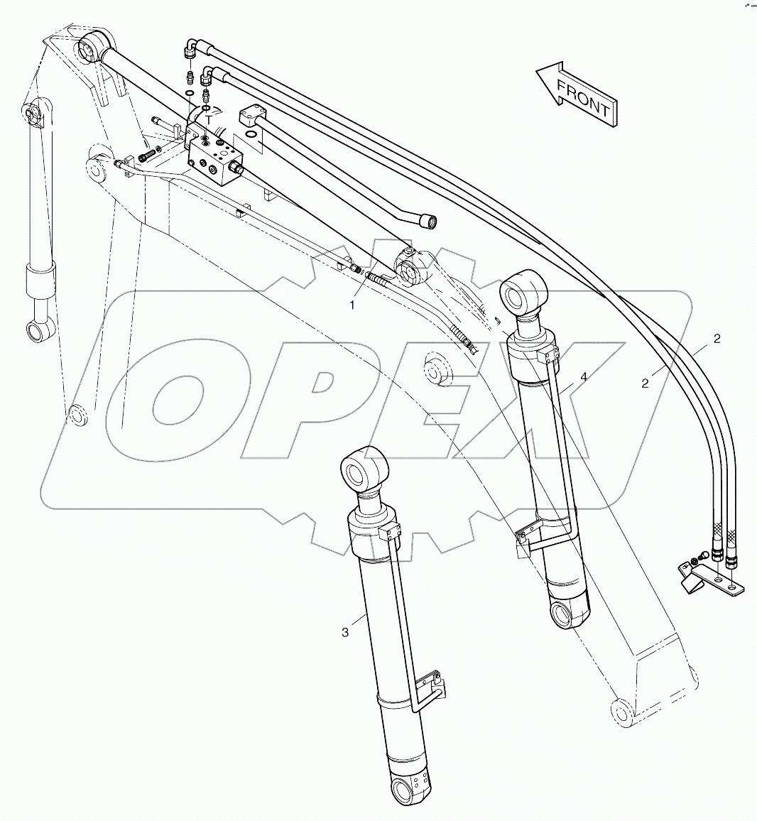  LOCK VALVE PIPING - BOOM 4.6M