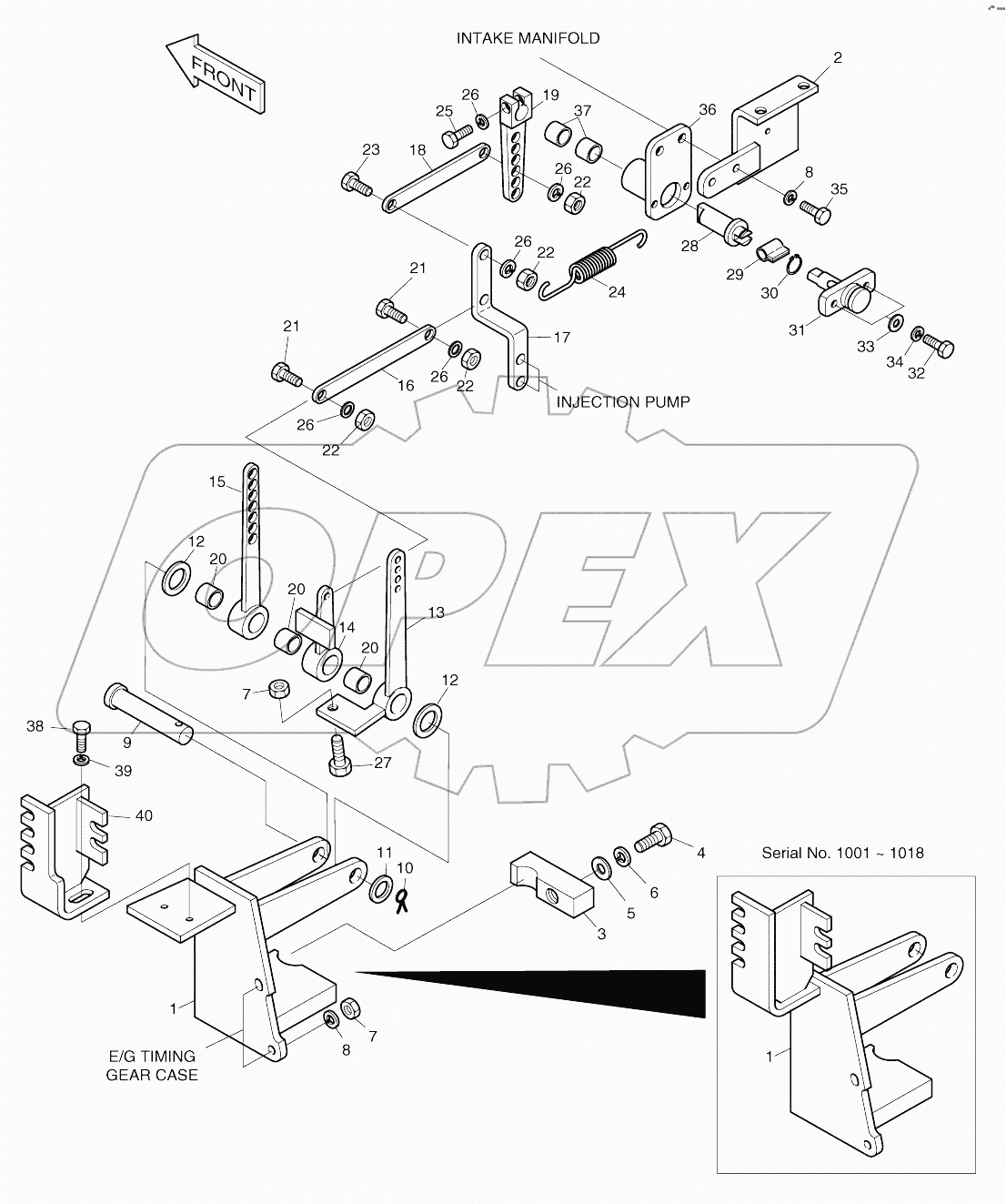  LEVER ASSY - ENGINE SUB