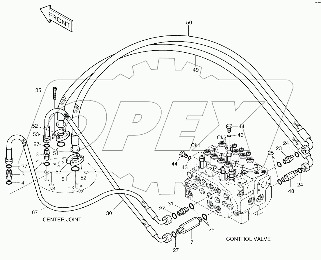  MAIN PIPING (3) - TRAVEL