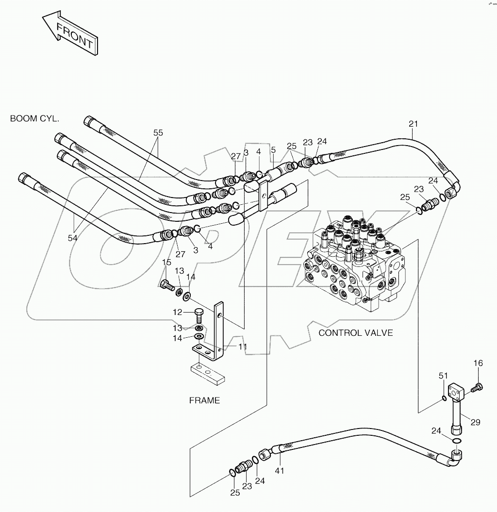  MAIN PIPING (4) - BOOM