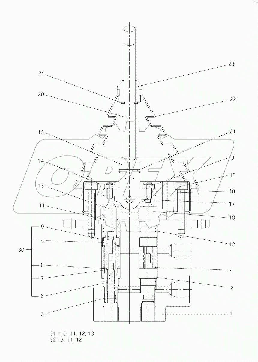  REMOTE CONTROL VALVE-DOZER