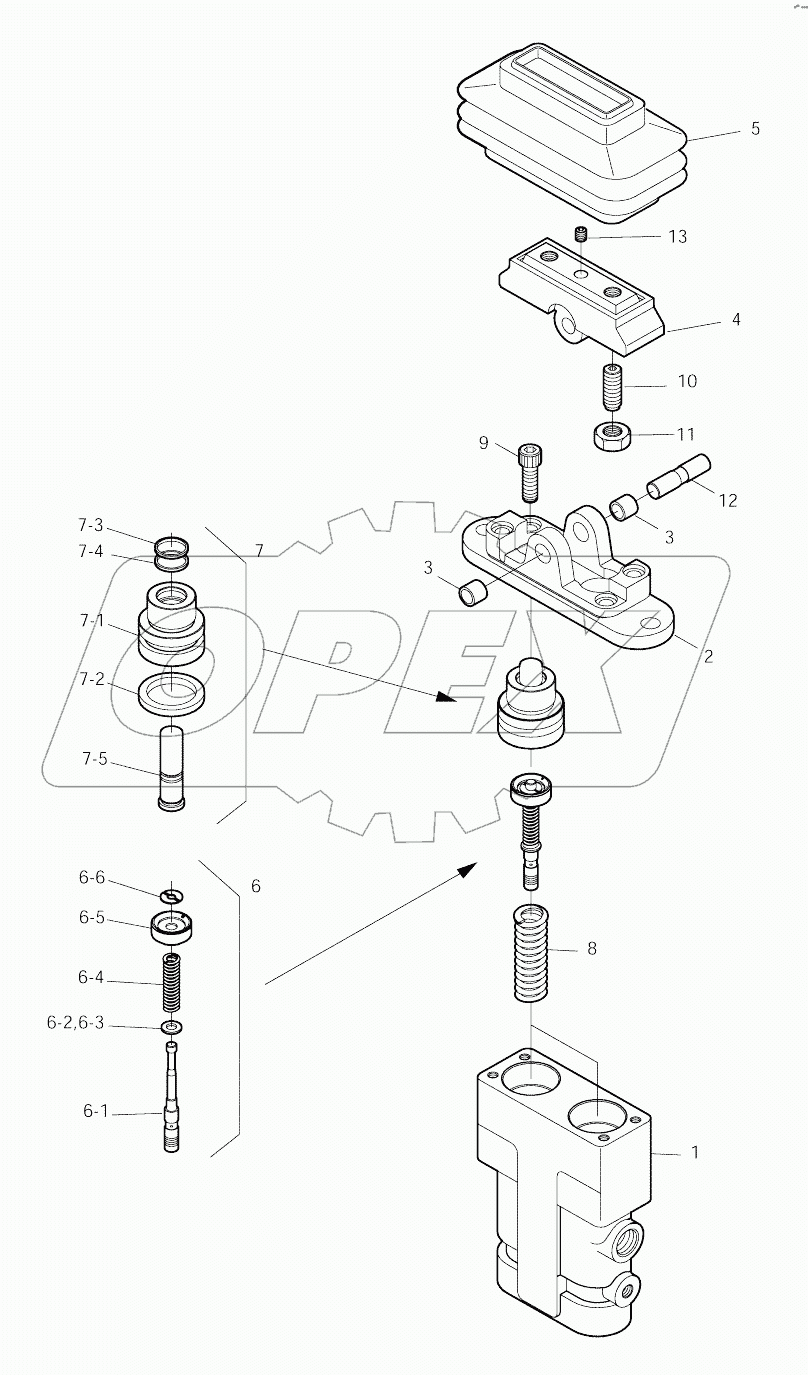  PEDAL VALVE-ARTI.BOOM