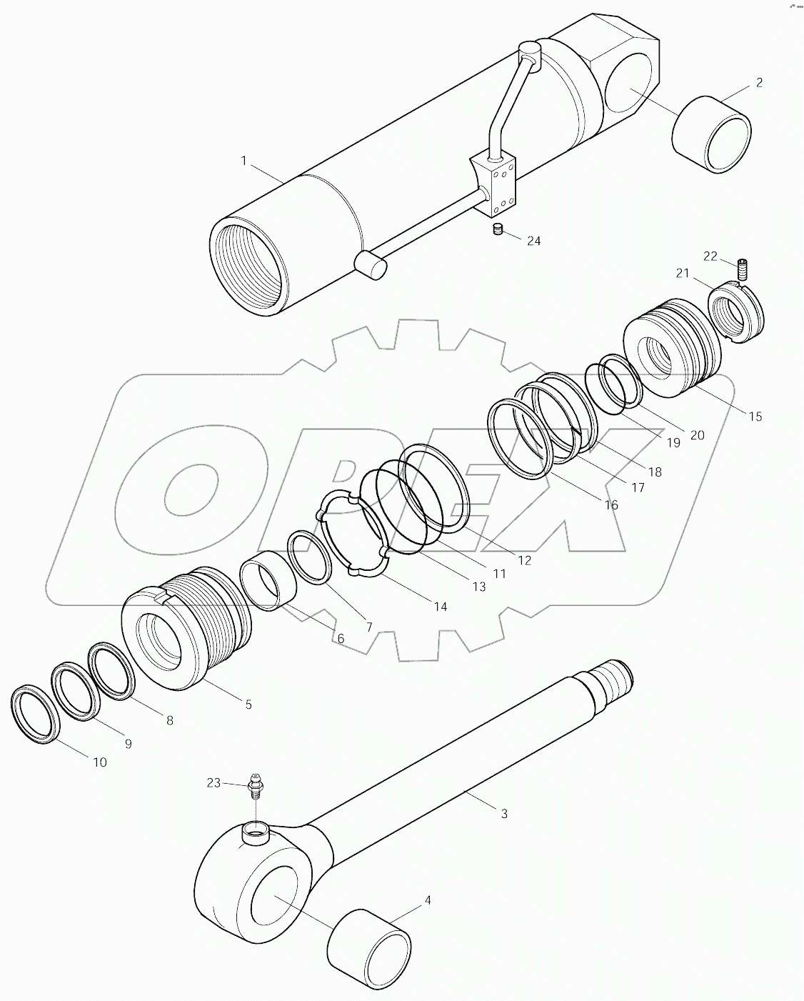  OUTRIGGER CYLINDER-FRONT