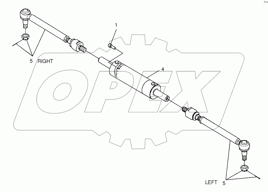  STEERING CYLINDER-FRONT AXLE
