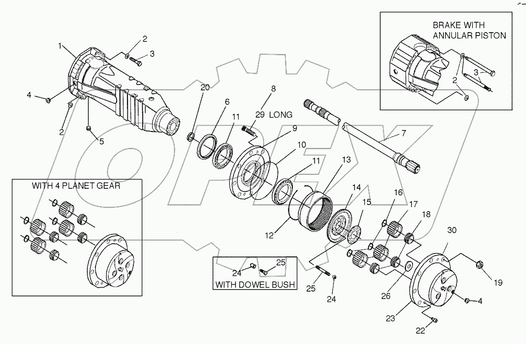  PLANET GEAR-REAR AXLE