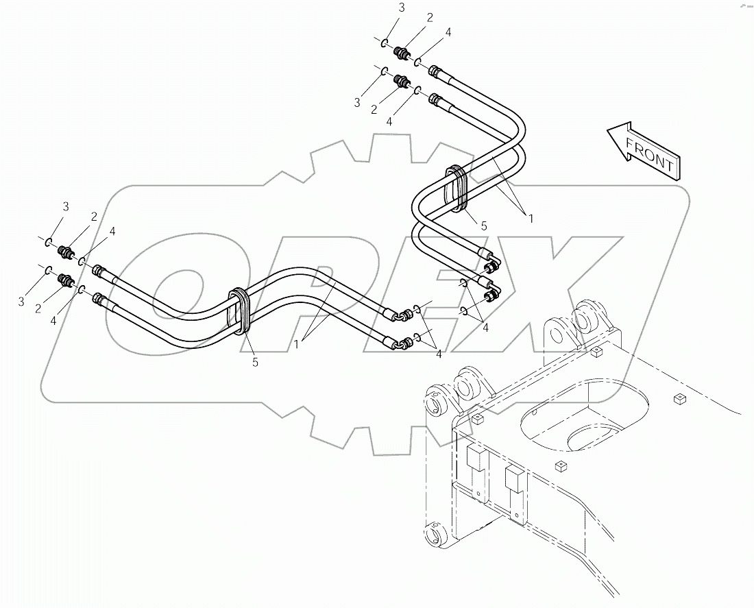  FRONT OUTRIGGER PIPING