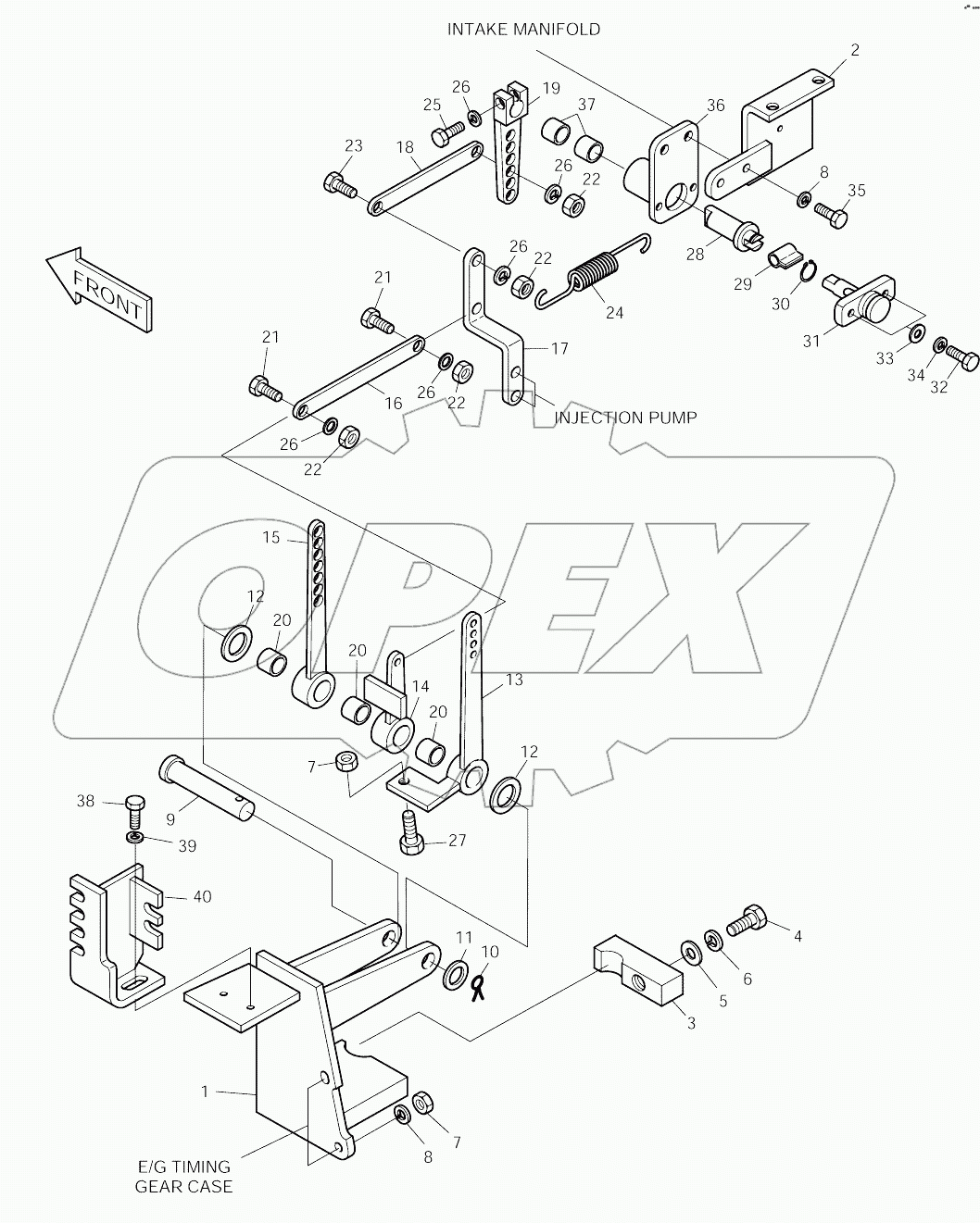  LEVER ASSY-ENGINE SUB