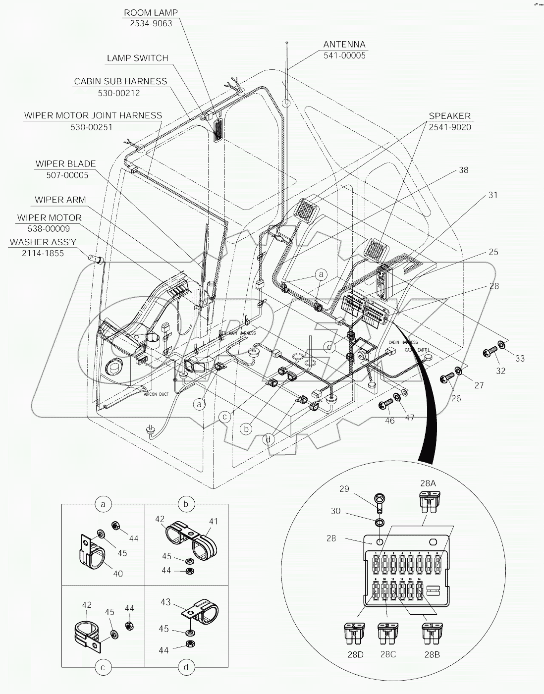  ELECTRIC PARTS (4)-CABIN