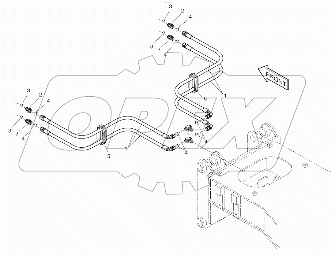  FRONT OUTRIGGER PIPING