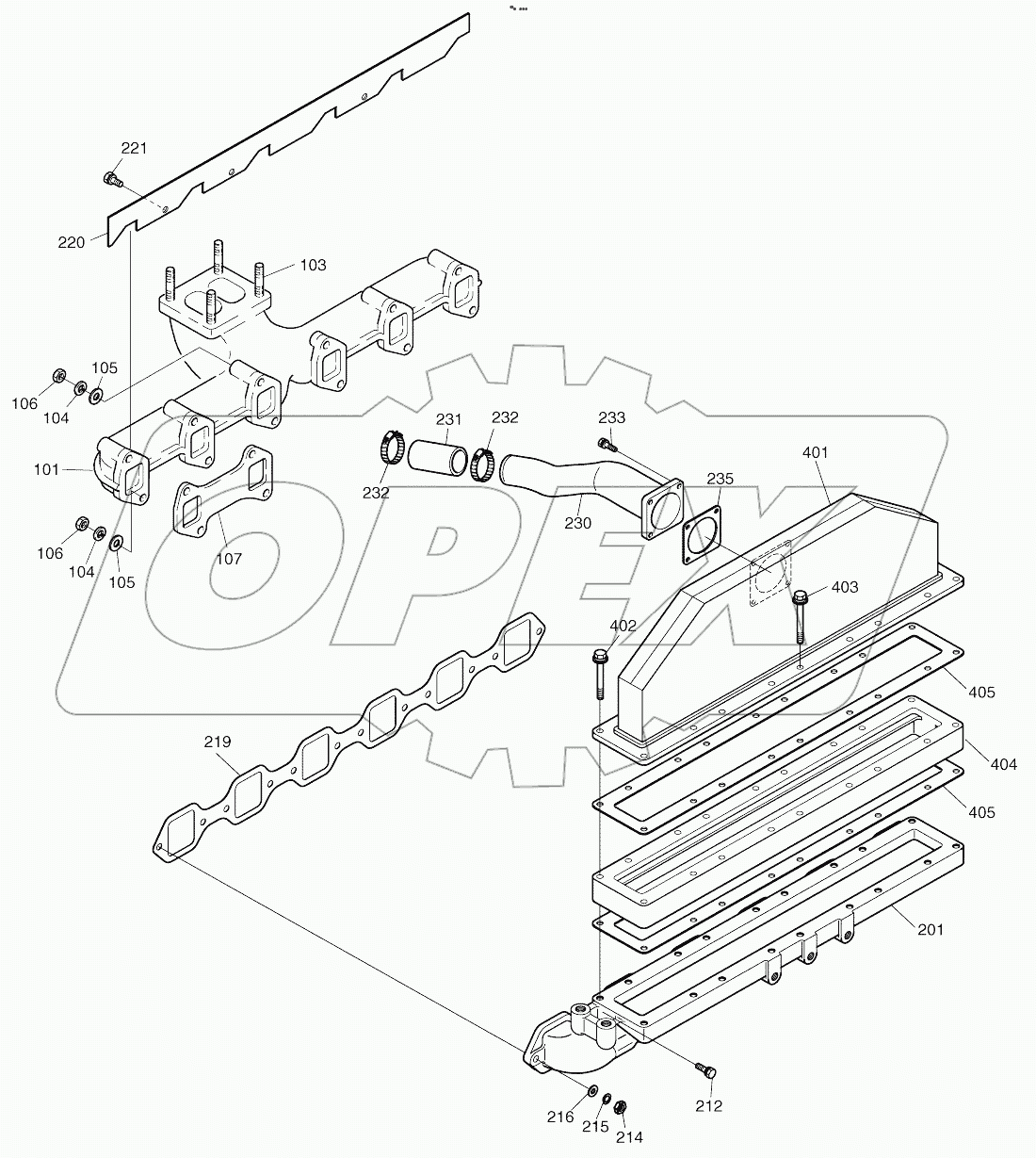  INTAKE AND EXHAUST MANIFOLD