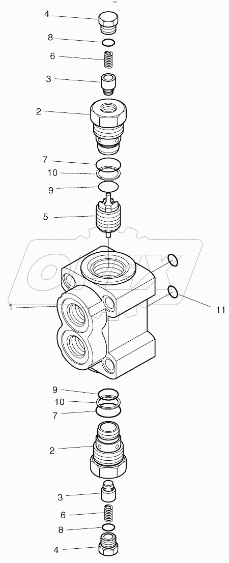  PILOT CHECK VALVE-OUTRIGGER CYL.