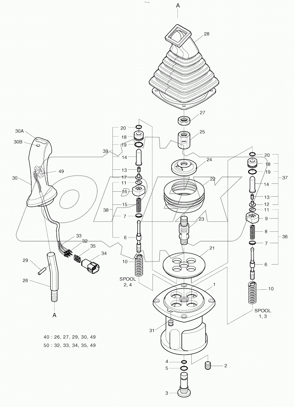  REMOTE CONTROL VALVE-3 SWITCH
