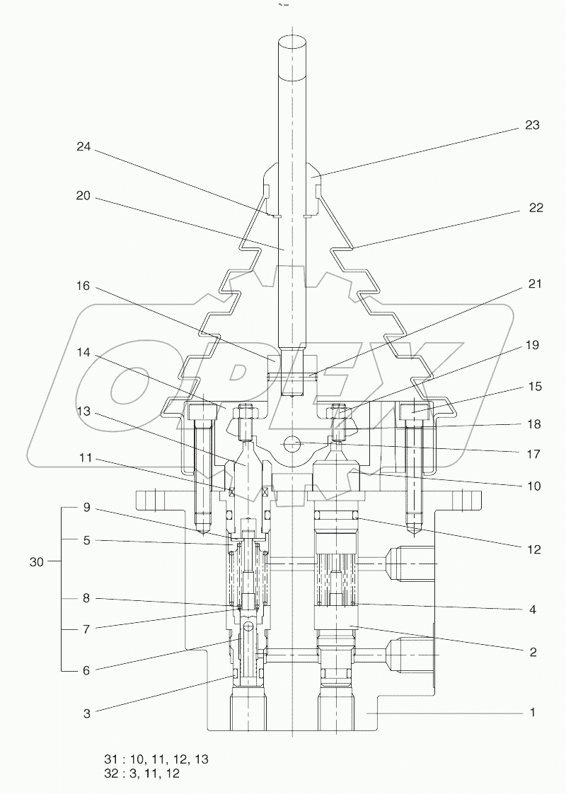  REMOTE CONTROL VALVE-DOZER