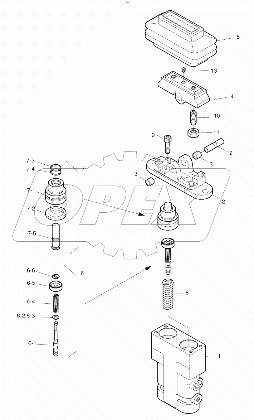  PEDAL VALVE-ARTI.BOOM