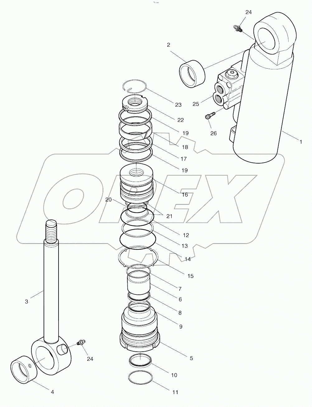  DOZER CYLINDER (L.H.)