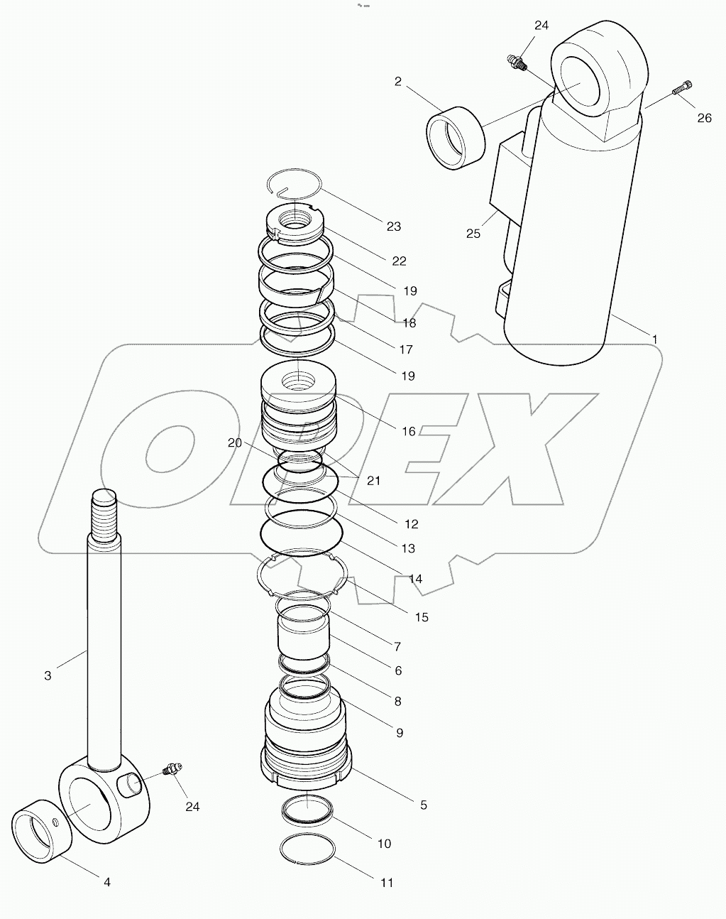  DOZER CYLINDER (R.H.)