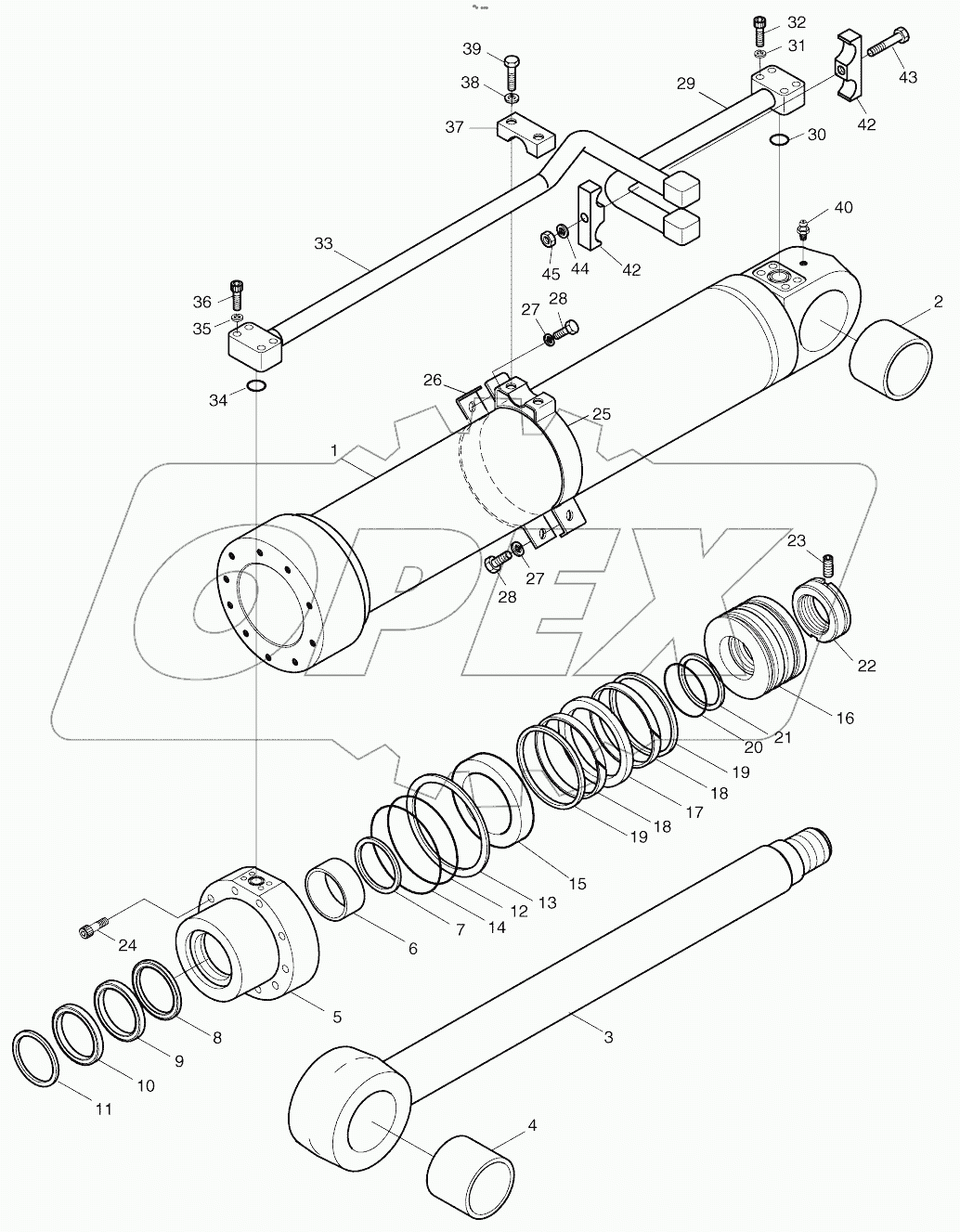  BOOM CYLINDER(L.H)-ARTI.BOOM
