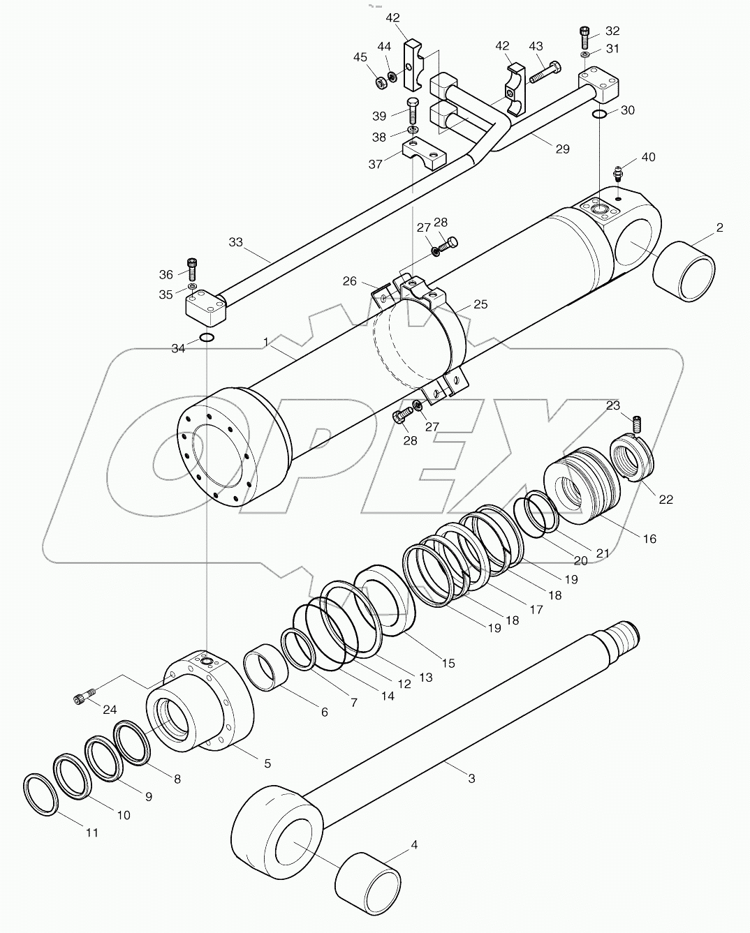 BOOM CYLINDER(R.H)-ARTI.BOOM