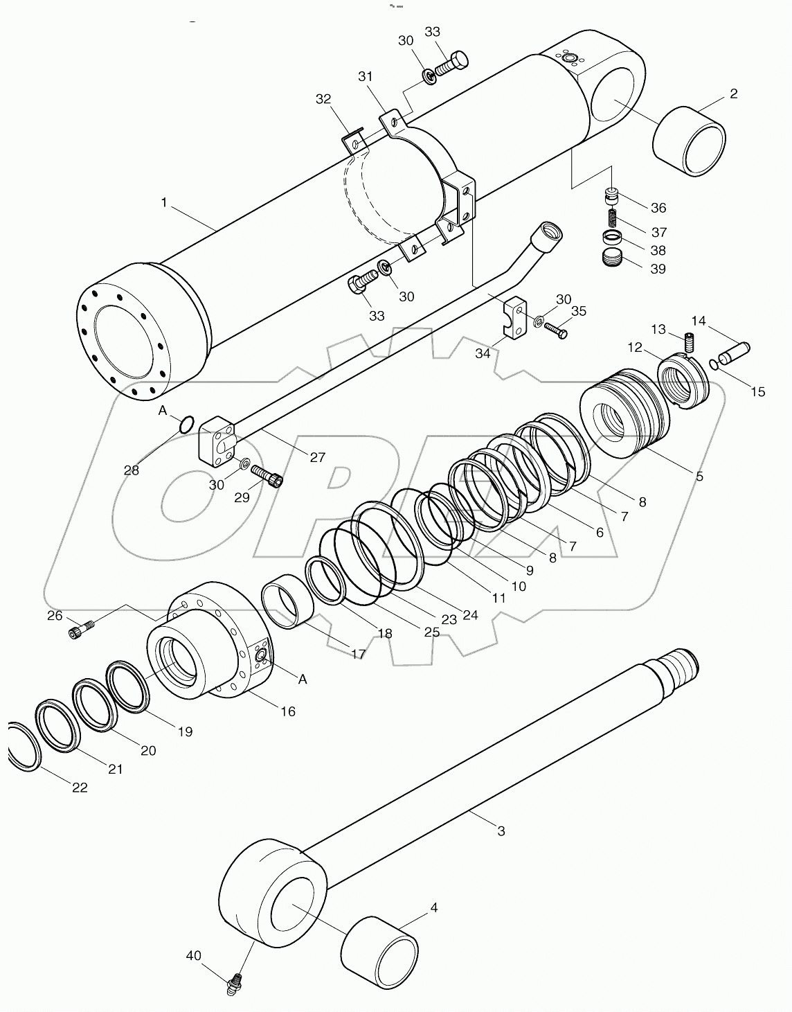  ARM CYLINDER-ARTI.BOOM