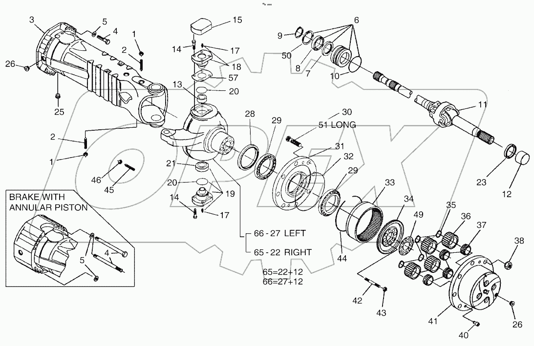  PLANET GEAR-FRONT AXLE